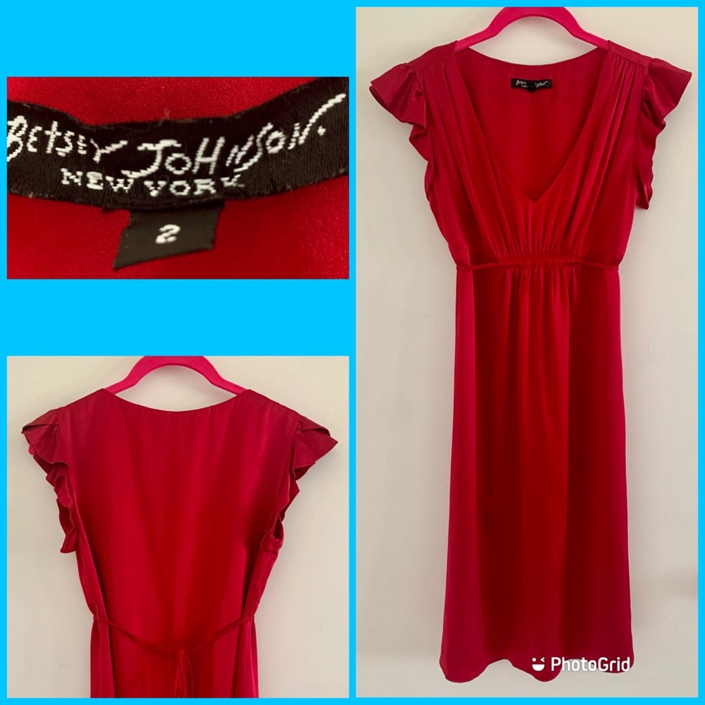 Vintage Betsey Johnson Silk Flutter Top (S) main image 0
